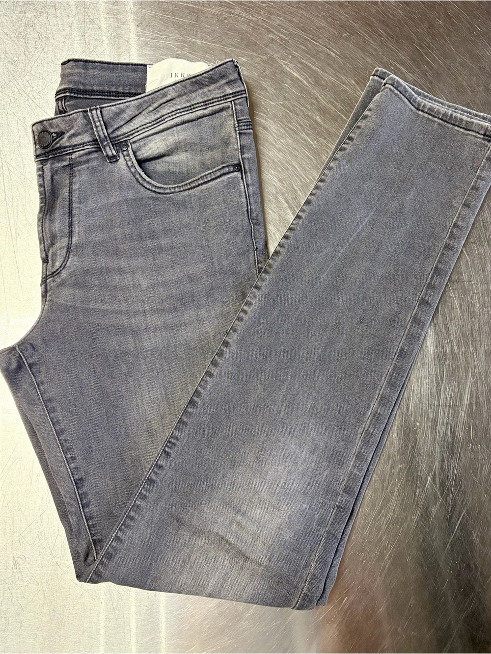 Men’s IKKS Grey Slim Jeans - European